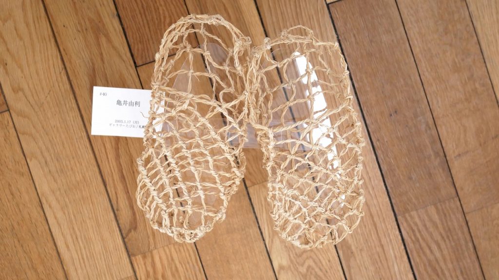 　田村陽子　記憶する足形　モデル
