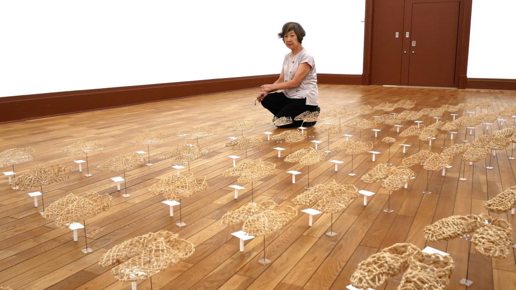 第35回集団AUF展 at 京都京セラ美術館 田村陽子　記憶する足形作品